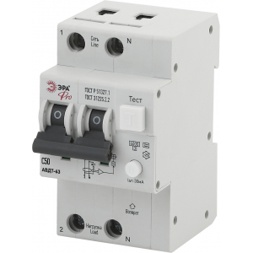 ЭРА Pro Автоматический выключатель дифференциального тока NO-902-04 АВДТ 63 C50 30мА 1P+N тип A (60/